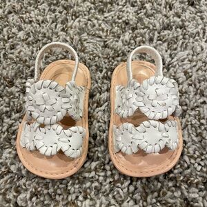Baby Jack Rogers White Sandals